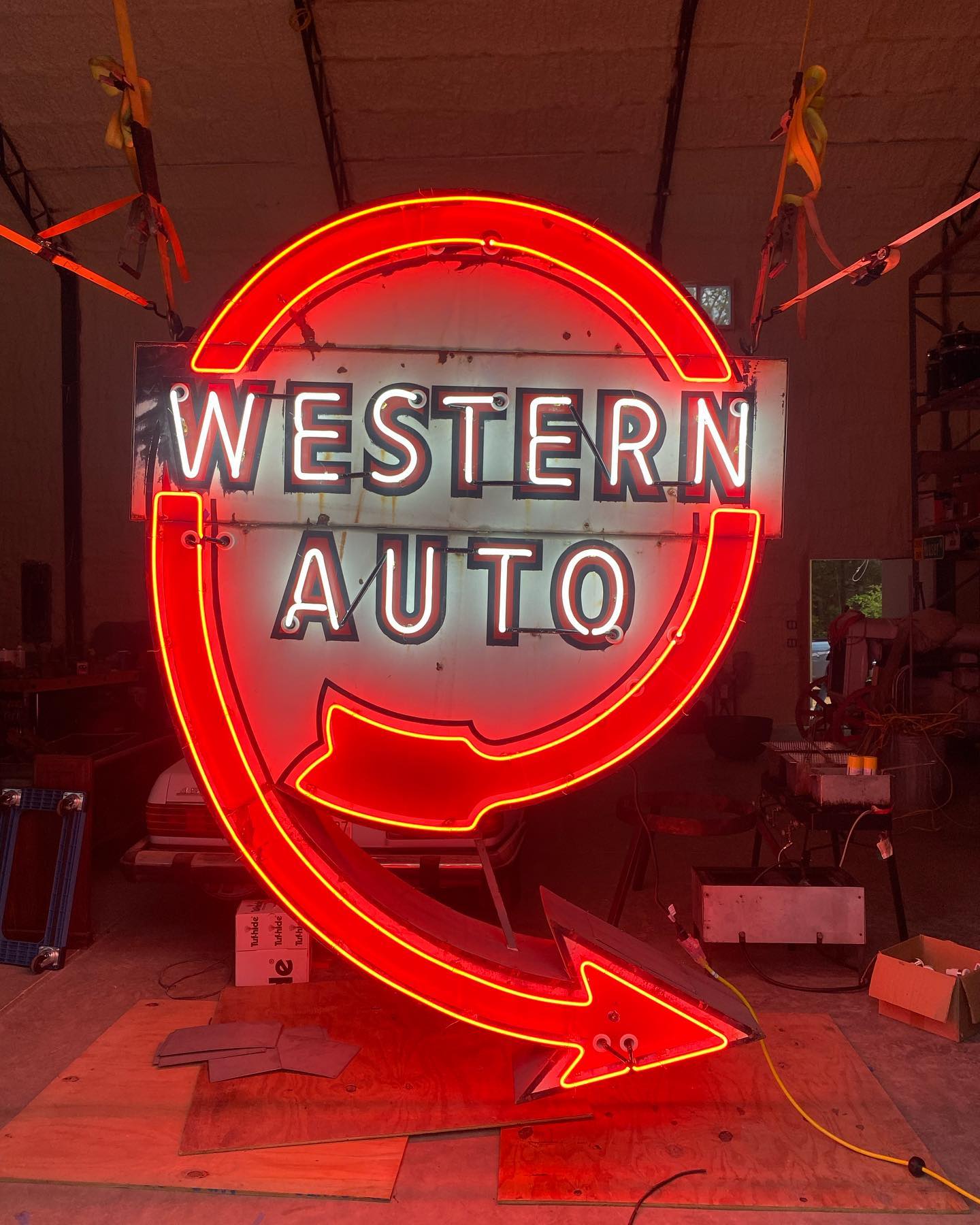 Western Auto vintage neon sign